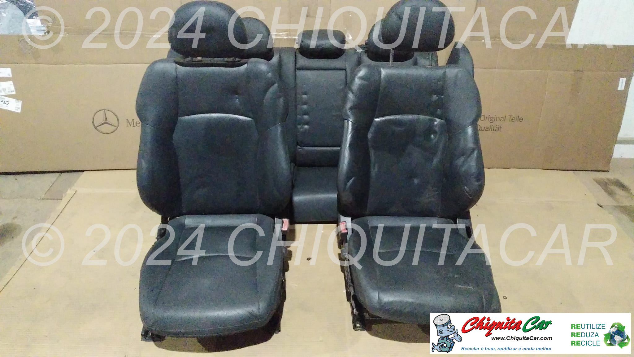 INTERIOR COMPLETO PELE  MERCEDES Classe C (203) 