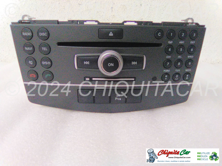 UNIDADE RADIO, VIDEO, GPS MERCEDES Classe C (204) 