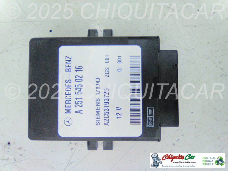 MODULO SUSPENSÃO PNEUMÁTICA  MERCEDES Classe E (211)  [2002-2009]