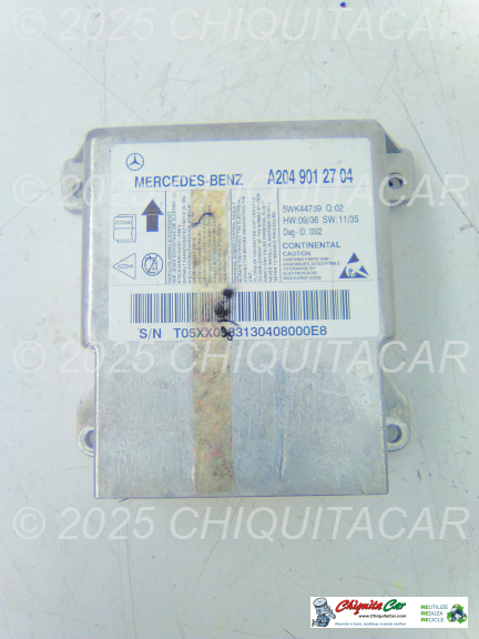 CENTRALINA AIRBAG/CINTOS  MERCEDES Classe C (204)  [2007-2015]