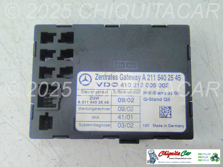 MODULO DIAGNOSTICO SISTEMA MERCEDES Classe E (211)  [2002-2009]