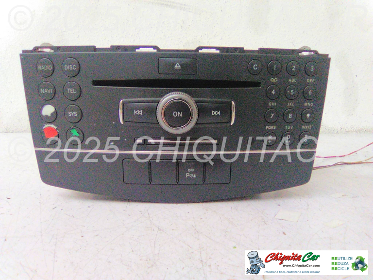 UNIDADE RADIO, VIDEO, GPS MERCEDES Classe C (204) 