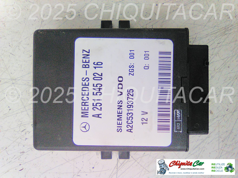 MODULO SUSPENSÃO PNEUMÁTICA  MERCEDES Classe E (211) 