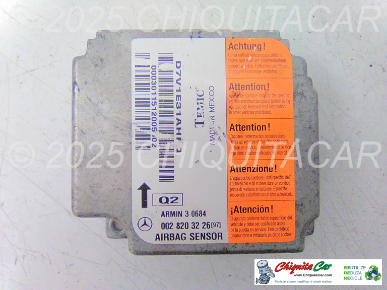 CENTRALINA AIRBAG/CINTOS  MERCEDES Classe E (210) 