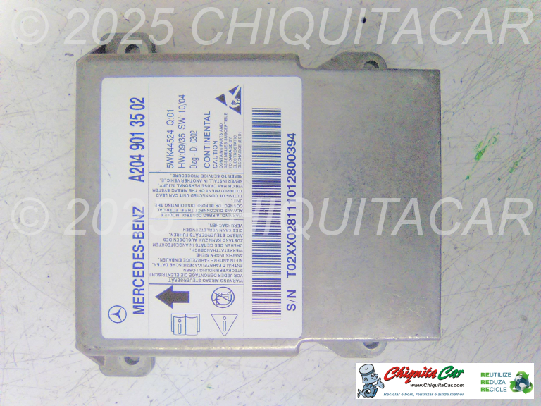 CENTRALINA AIRBAG/CINTOS  MERCEDES Classe C (204) 