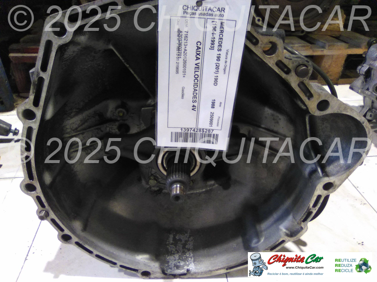 CAIXA VELOCIDADES 4V MERCEDES 190 (201)