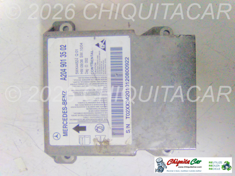 CENTRALINA AIRBAG/CINTOS  MERCEDES Classe C (204) 