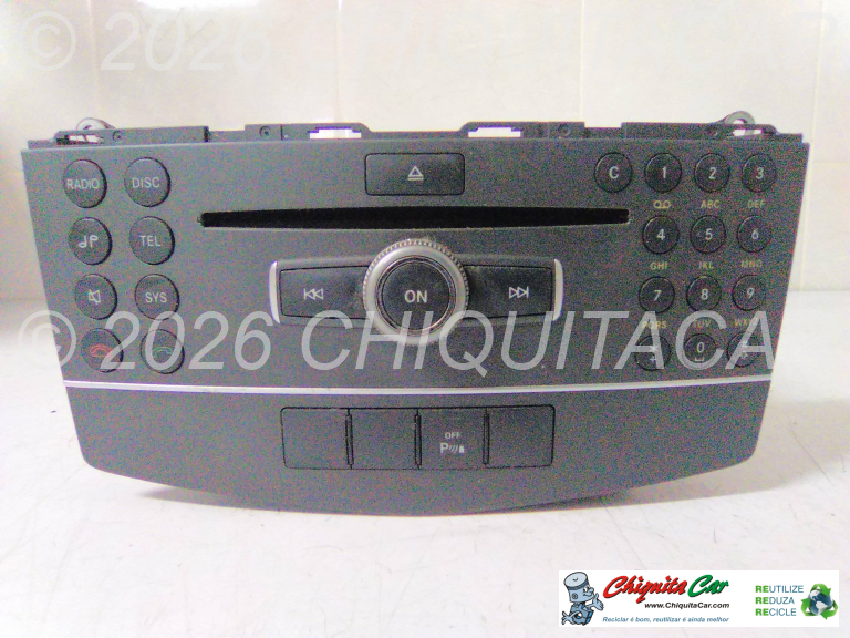 UNIDADE RADIO, CD, GPS MERCEDES Classe C (204) 