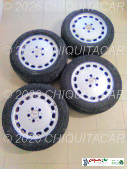 CONJUNTO RODAS C/ JANTE ALUM MERCEDES 190 (201)