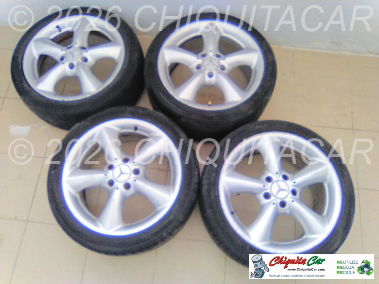 CONJUNTO RODAS C/ JANTE ALUM MERCEDES Classe C (203)  [2000-2008]