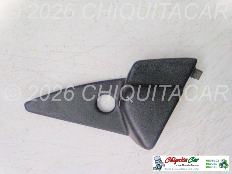 PLACA C/ FURO ESPELHO ESQ INTERIOR MERCEDES 124