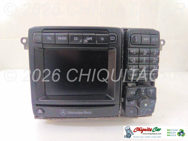 UNIDADE VIDEO, RÁDIO, GPS MERCEDES Classe S (220) 