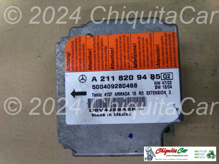 CENTRALINA AIRBAG/CINTOS  MERCEDES Classe E (211) 