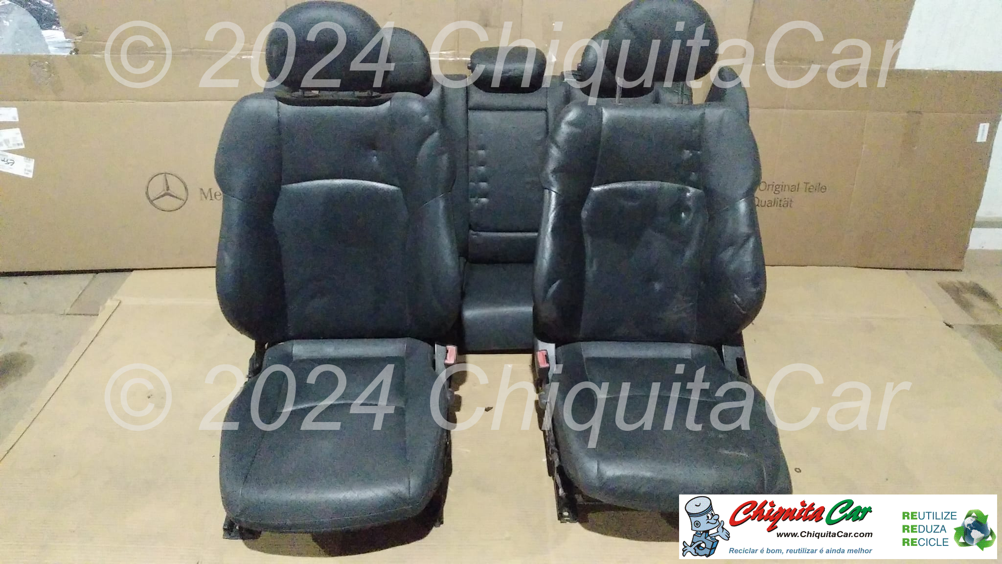 INTERIOR COMPLETO PELE  MERCEDES Classe C (203) 