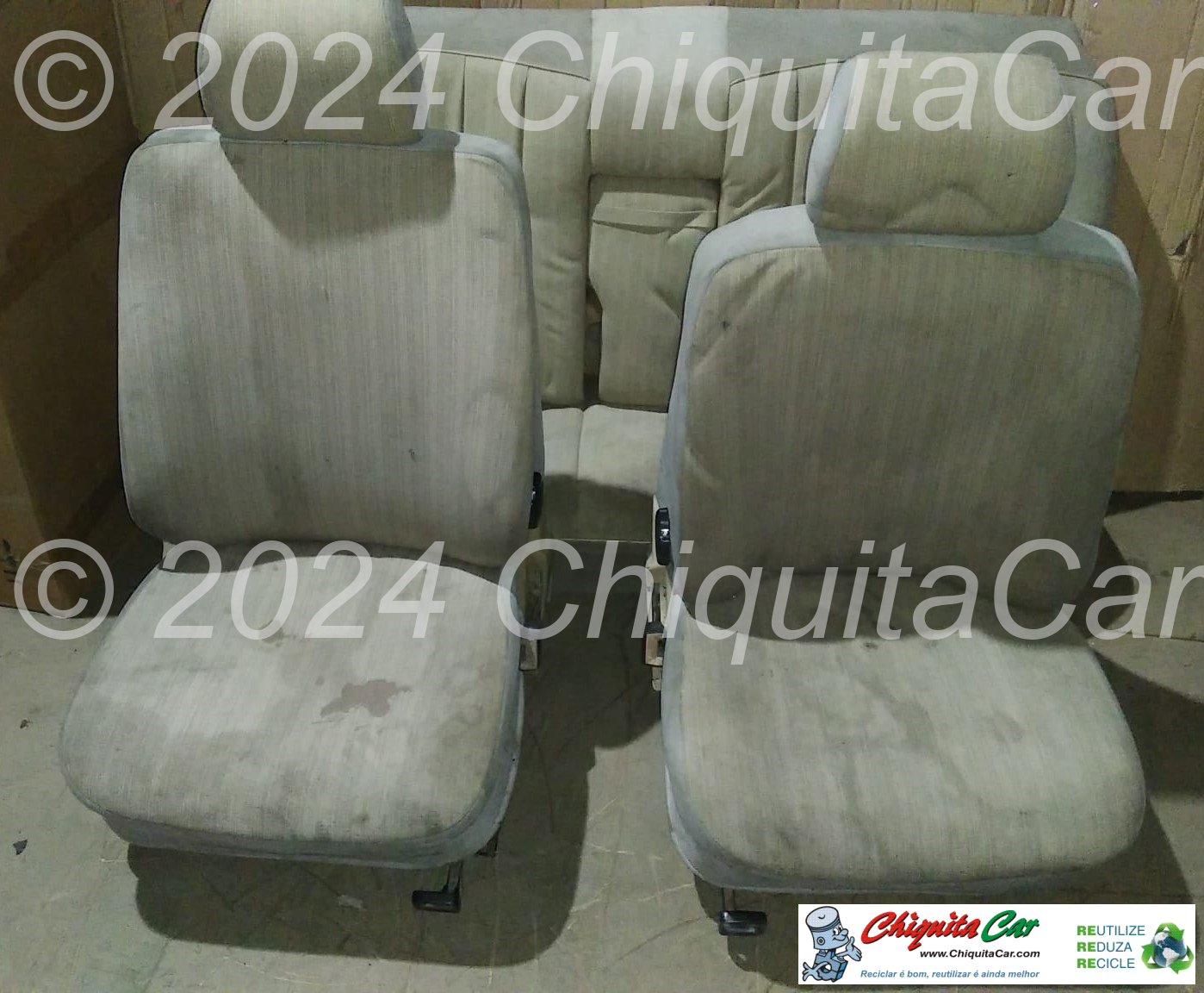 BANCOS/FORROS - INTERIOR INCOMPLETO MERCEDES 124