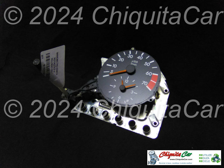 MANOMETRO CONTA ROTACOES + RELOGIO  0