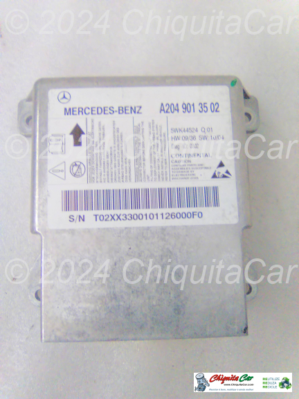 CENTRALINA AIRBAG/CINTOS  MERCEDES Classe C (204) 